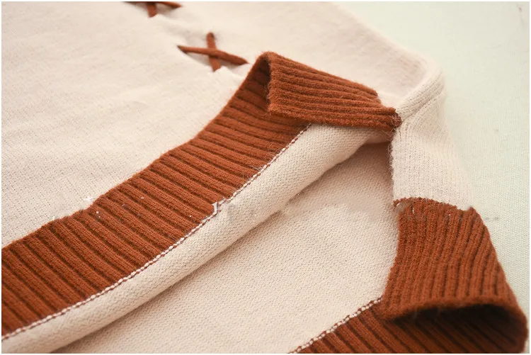 Зима Mori милые девочки медведь женский свитер Kawaii мультфильм вышивка подростков вязаный пуловер осень кашемир базовый Femme джемпер