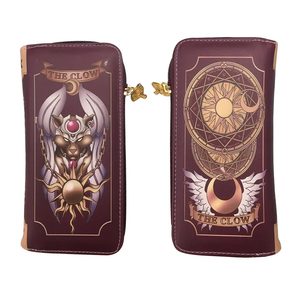 Аниме Cardcaptor Sakura Clow Card косплей реквизит кошелек модель KINOMOTO SAKURA Card captor карты с Сакурой Таро Подарочный Кошелек для монет