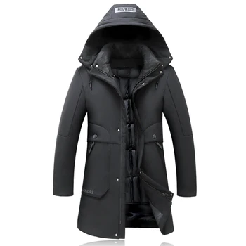 

2019 New Style Winter Jacket Men And Coat Peffer Parka Men Clothes For Men Winter Long Thick Casual Detachable Thick XL-8XL