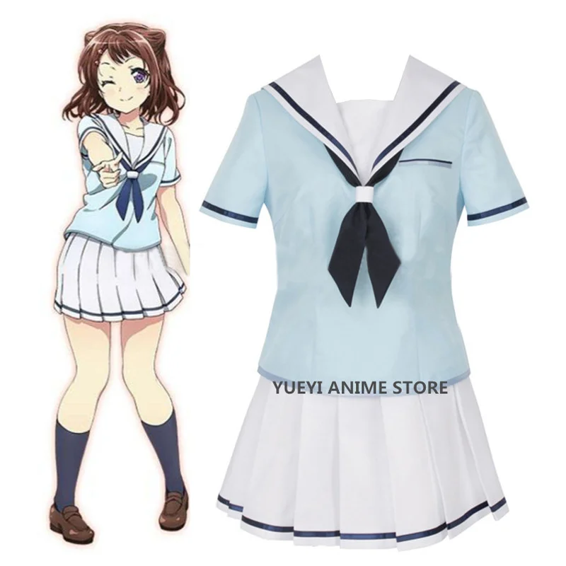 BanG Dream! Касуми Тояма костюм для девочек милый форма моряка Косплэй | Тематическая