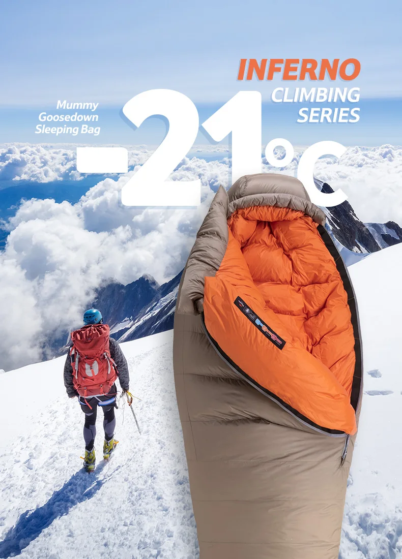 热火鹅绒木乃伊睡袋详情页_01