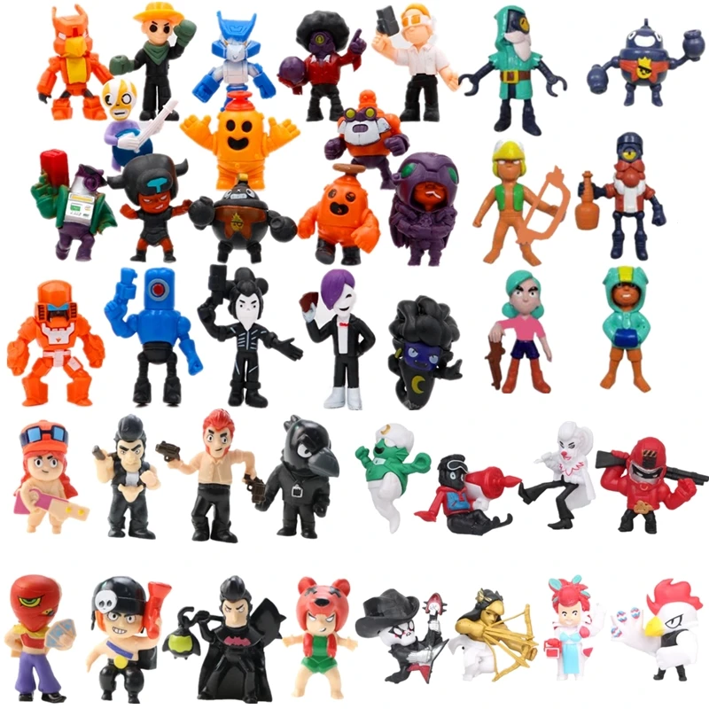 

brawlstars toys figure game cartoon star hero model Spike Shelly Colt Leon PRIMO MORTIS doll New Year Xmas brawl stars toy