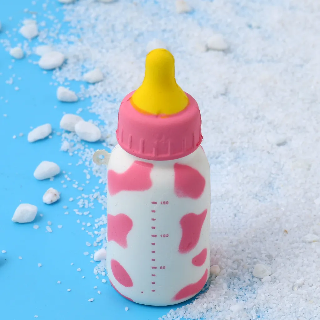 Kawaii Squishy Cute Feeding Bottle Jumbo Squishy Fruit Scented Slow Rising Squishy Stress Relief Toy For Children Kids Xmas Gift