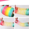 1pcs Rainbow Circle Funny Toys Early Development Educational Folding Plastic Spring Coil Children's Creative Magical Toys ► Photo 2/6