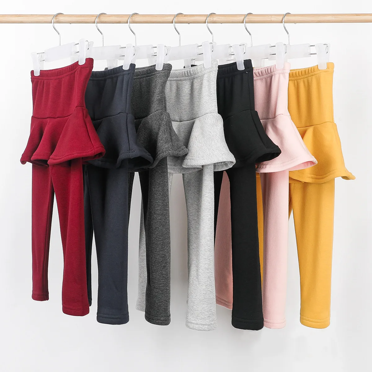 meninas, calças infantis, algodão veludo, legging grosso,