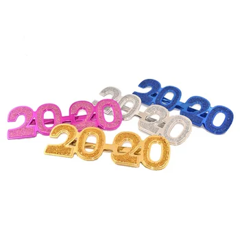 

2020 Year Eyeglass Funny Glitter Eyewear Year's Eve Party Glasses Photo Prop For Happy Year Party