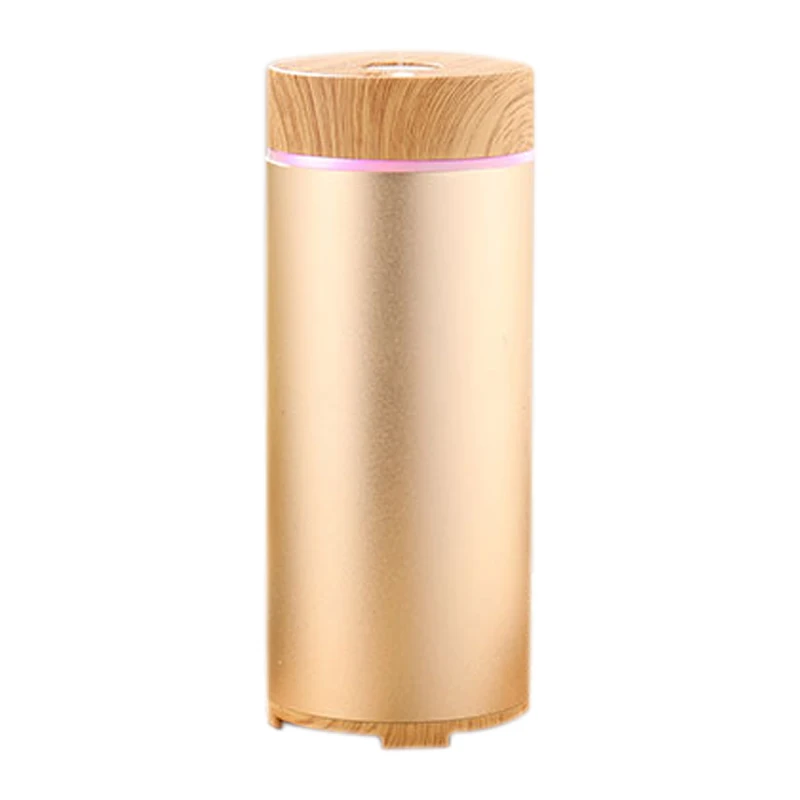 

Aluminum Alloy+Wood Mini Air Humidifier Usb Charging Aromatherapy Essential Oil Aroma Diffuser Home Office