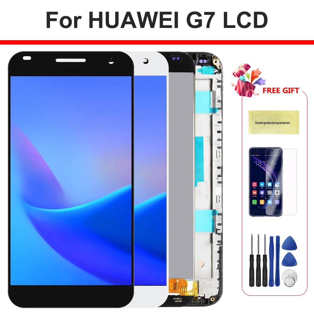 100% тест 5 ''для Huawei G7 ЖК дисплей Ascend L01 L03 TL00 UL00 UL20 панель сенсорный дигитайзер с