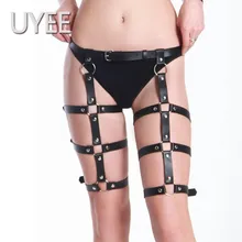 UYEE, женские сексуальные кожаные ремни, готический стиль, на подтяжках, для тела, бандаж, нижнее белье, подвязки, ремни, клетка, ремни, Сексуальное белье