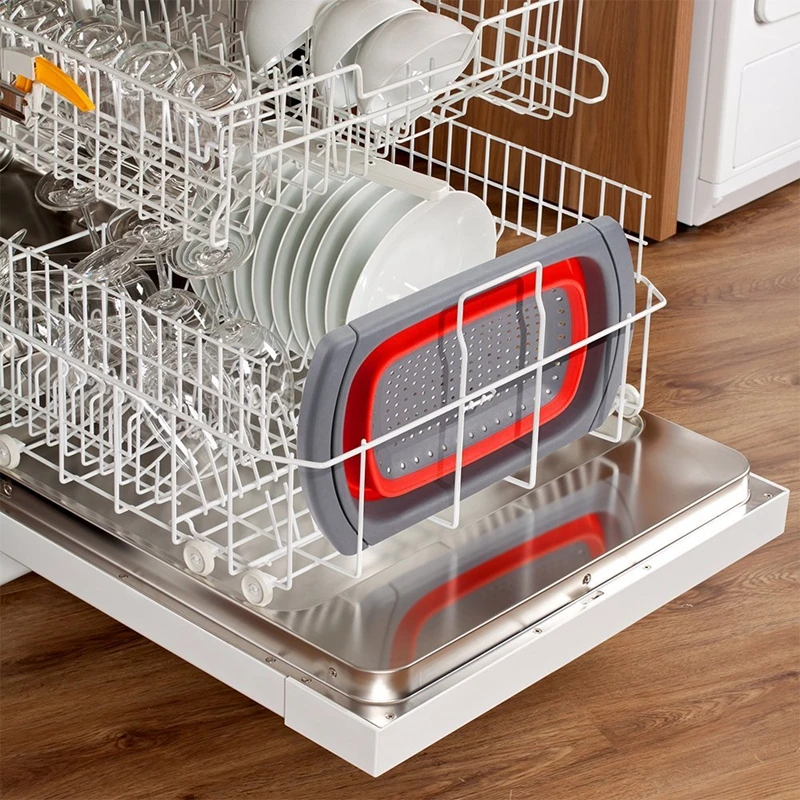 Кухня складной дуршлаг над раковиной фильтр с устойчивая подставка для постоянного 6-Кварта Ёмкость мыть в посудомоечной машине