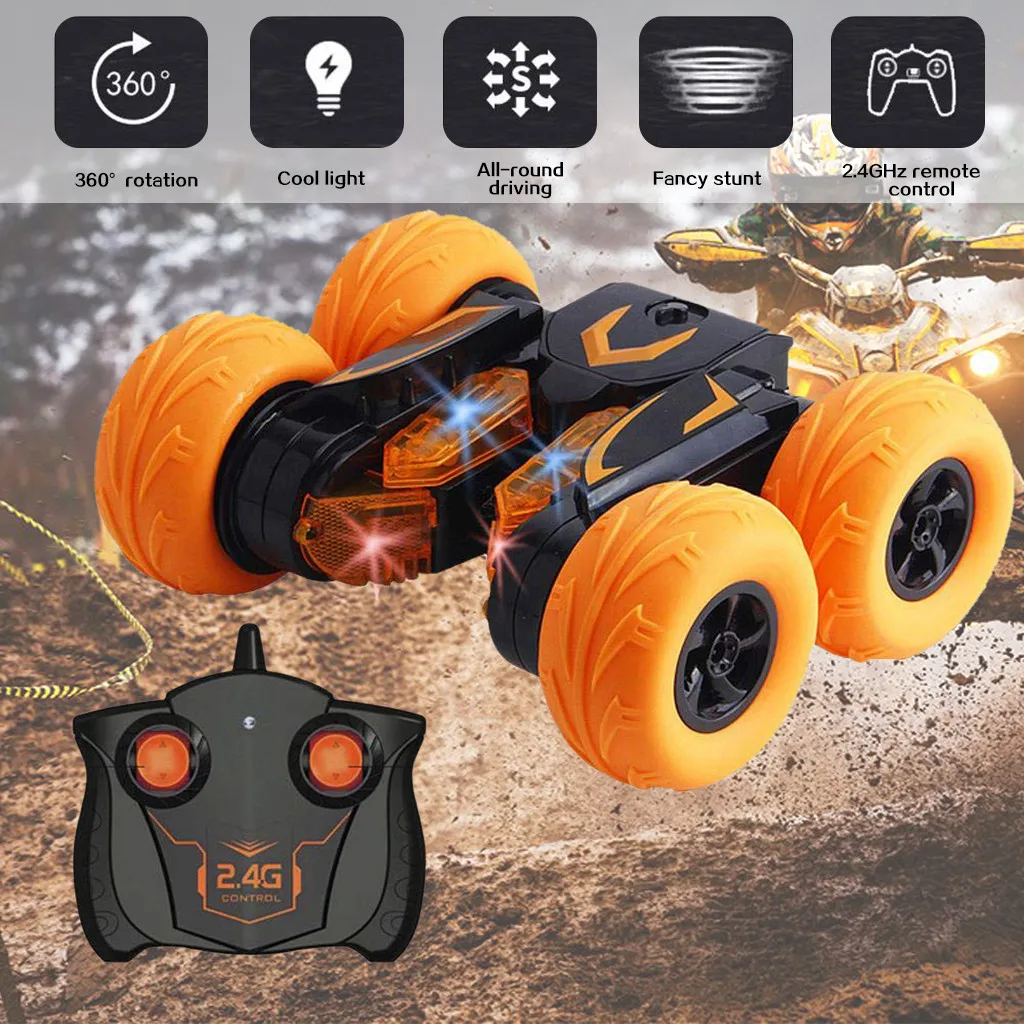 Fancy Stunt Car Dump Off-Road Vehicle Roll Climbing Car Light Toy Car Gift Accessories kids toys brinquedos juguetes игрушки