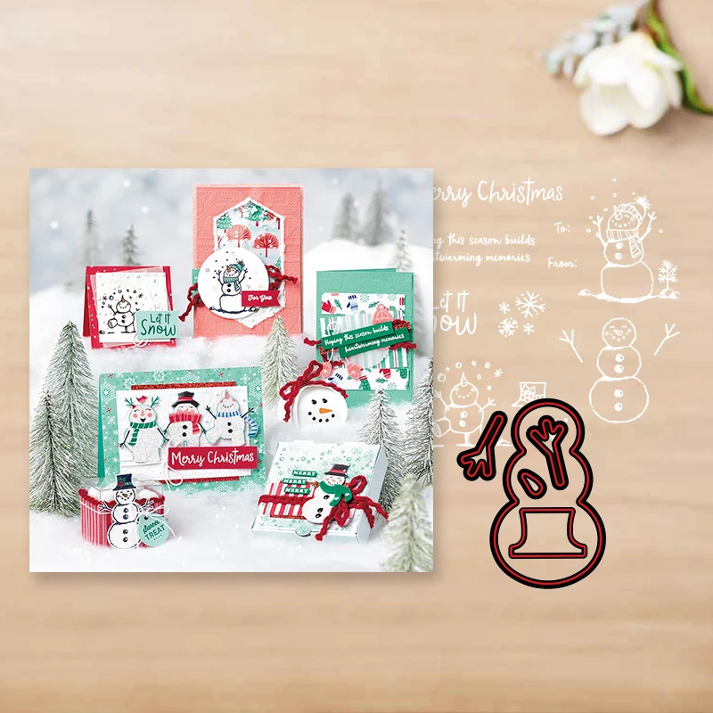 

moving panda JC369 Snowma Metal Cutting Dies and stamps for Scrapbooking DIY Album Paper Card Making Decoration Stencil New 2019