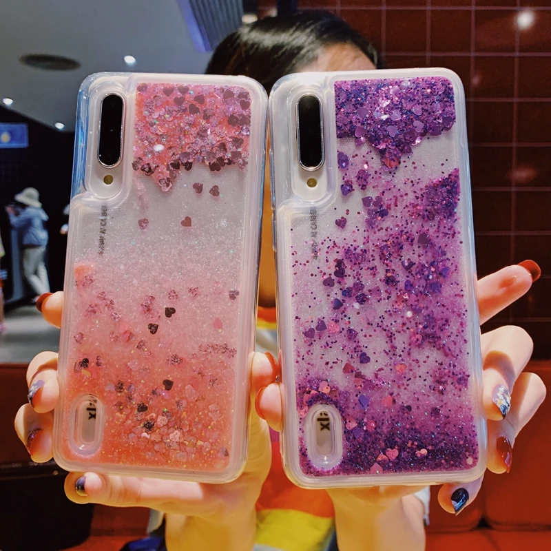 For Xiaomi Mi 8 9 SE 9T A1 A3 A2 Lite Redmi Note 5 Plus 6 7 7A K20 Pro S2 Liquid Glitter Quicksand Soft Silicone TPU Case Cover | Мобильные