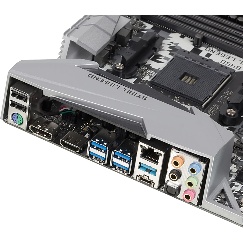 Материнская плата Asrock B450 STEEL LEGEND Soc-AM4 AMD B450 4xDDR4 ATX AC`97 8ch(7.1) GbLAN RAID+HDM