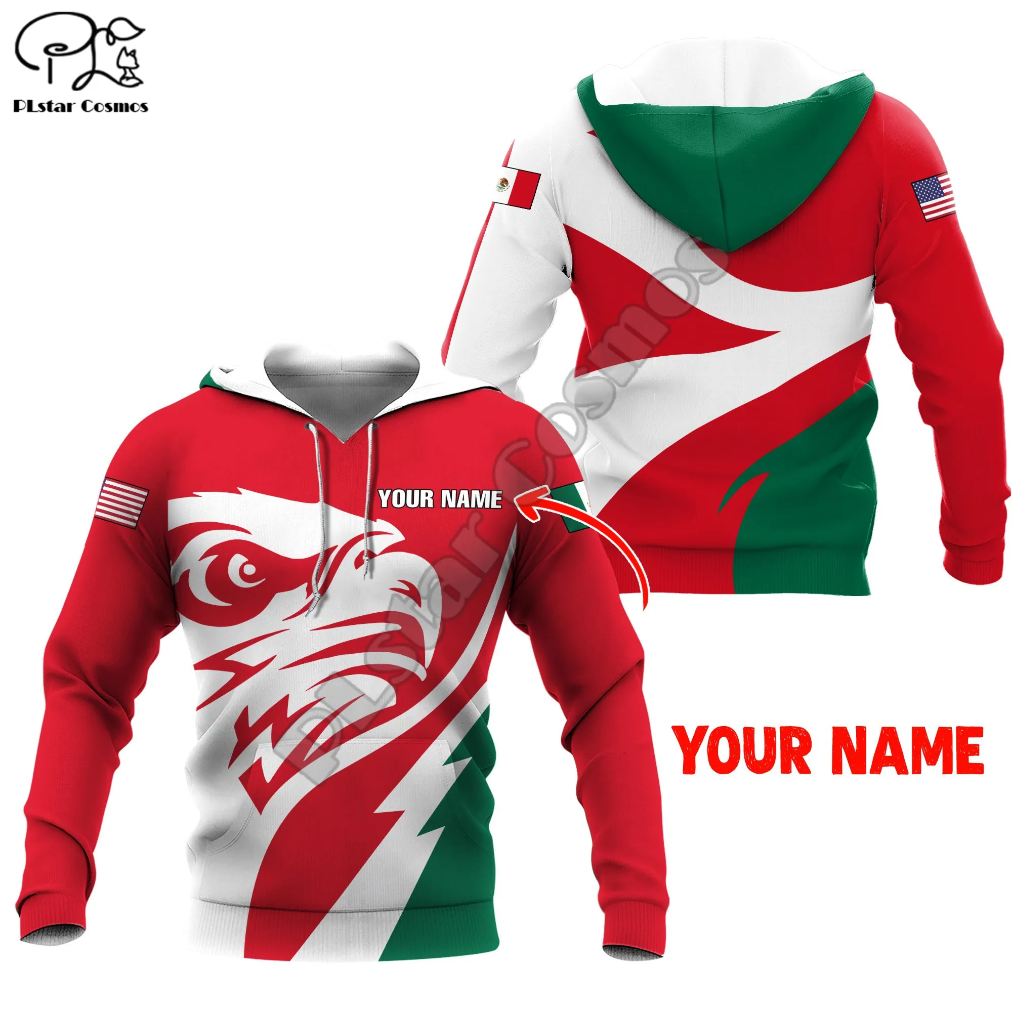 

PLstar Cosmos National Emblem Mexico Flag 3D Printed Hoodies Sweatshirts Zip Hooded For Men And Women Casual Streetwear Style-08