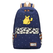 Mochila escolar de Pokémon para niños y niñas, bolsa de lona de Pikachu, estuche de lápices de dibujos animados, Bolsa Escolar de Anime Kawaii, regalos para niños de alta calidad