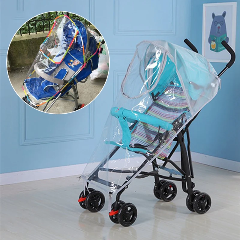 

Hot 1pc Baby trolley rainshield windproof umbrella car rainshield universal windshield
