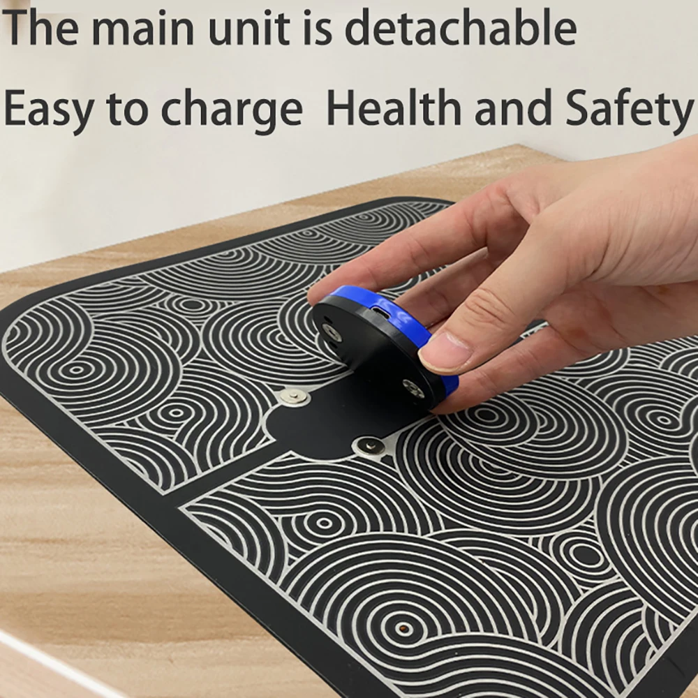 Electric EMS Muscle Stimulator Foot Massager Mat TENS ABS Pulse Acupunctur Pad Improve Blood Circulation Feet Cushion Relaxation