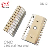 Dscosmetic X1 Stainless steel open comb double edge safety razor head 1