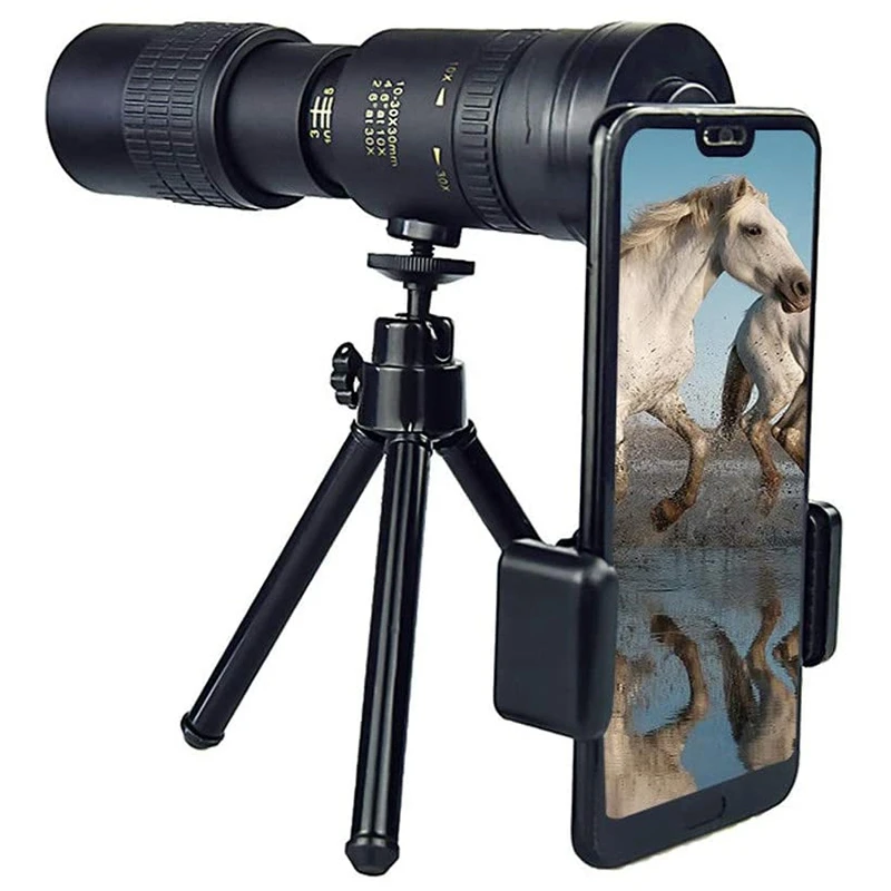 

10-300X40Mm Super Telephoto Zoom Monocular Telescope with Tripod Waterproof , Fogproof, HD for Travelling /Camping