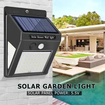 

Outdoor Solar Power Wall Lamp 50LED Waterproof Motion Sensor Yard Security Light Human Induction Outdoor Path Supply