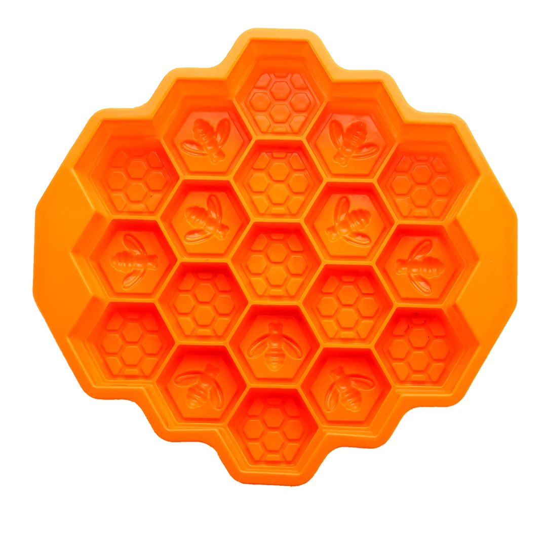 

1pc 19 Cell 24*23*4.7cm Silicone Honeycomb Mold Fondant Chocolate Mould DIY Ice Jelly Cookie Candy Mould Home Baking Tools