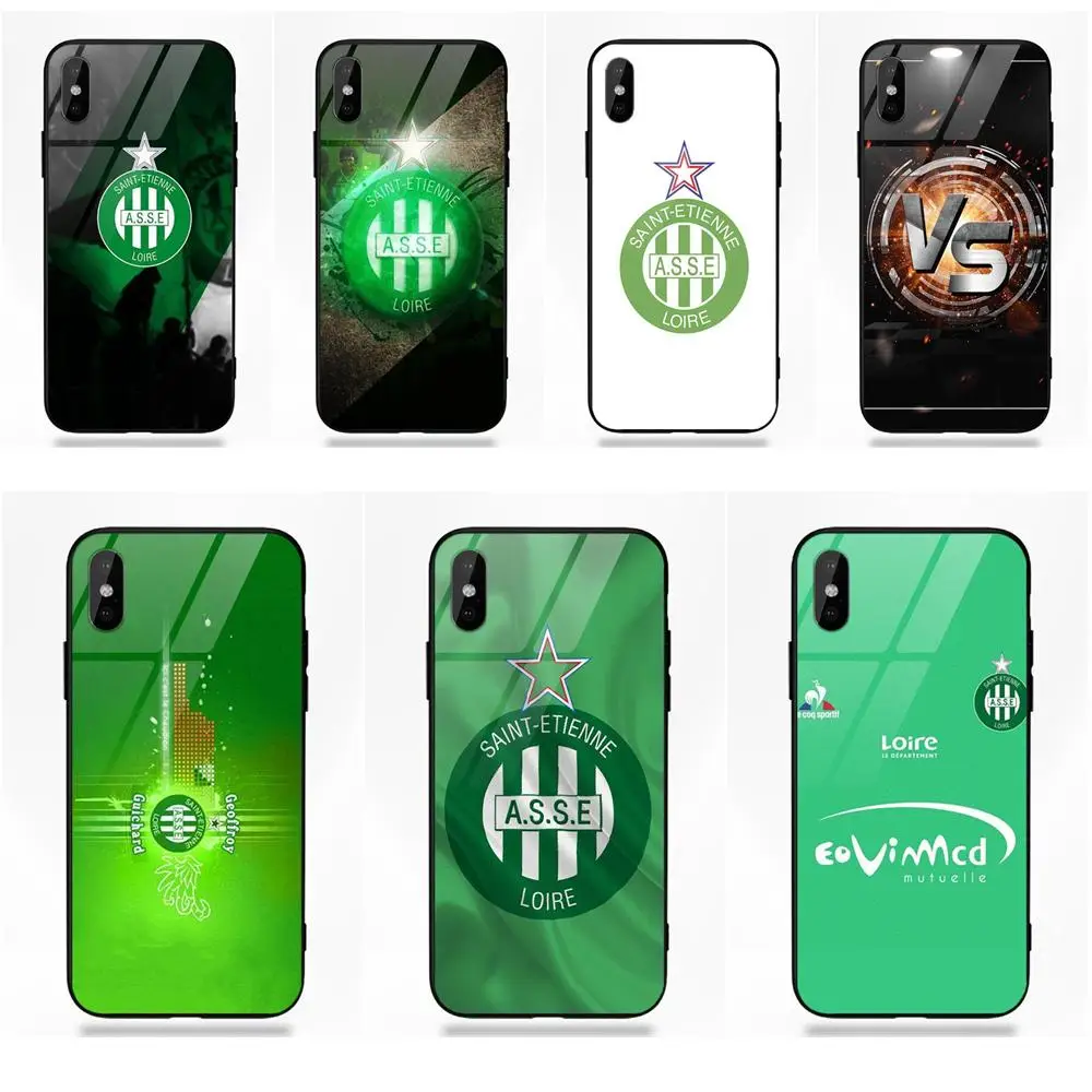 Asse ST Etienne Loire Логотип для Apple IPhone X XS Max XR 5 5C 5S SE 6 6S 7 8 Plus Мягкий ТПУ оправа закаленное