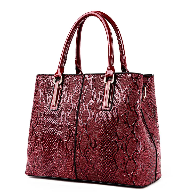 

New Style WOMEN'S Bag Korean-style Fashion Embossed Dragon Design Tears Pattern Handbag Fashion Large Capacity Shoulder Oblique