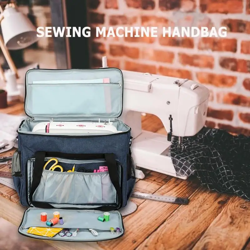Ткань Оксфорд швейная машина сумка для хранения большой емкости швейная сумка для инструментов швейные инструменты пылезащитный чехол Аксессуары