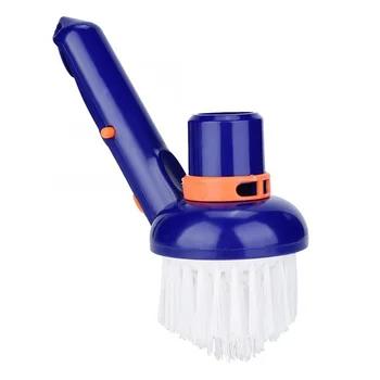 

Compact Cleaner With Handle Multifunction Swimming Pool Bathroom Cleaning Brush Nylon Bristles Corner Durable Scrubbing Spa