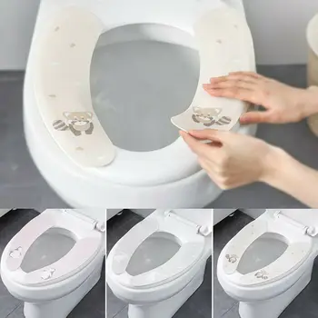 

Washable Bathroom Toilet Seat Cushion Closestool Soft Warmer Mat Cover Pad Winter Toilet Cushion