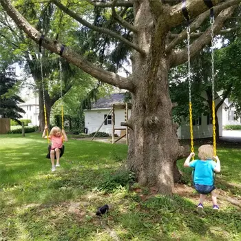 

Tree Tree Swing Hanging Straps Kit Holds 2000 lbs 5ft Extra Long Straps With Safer Lock Snap Carabiner Hooks Perfect For Tree &