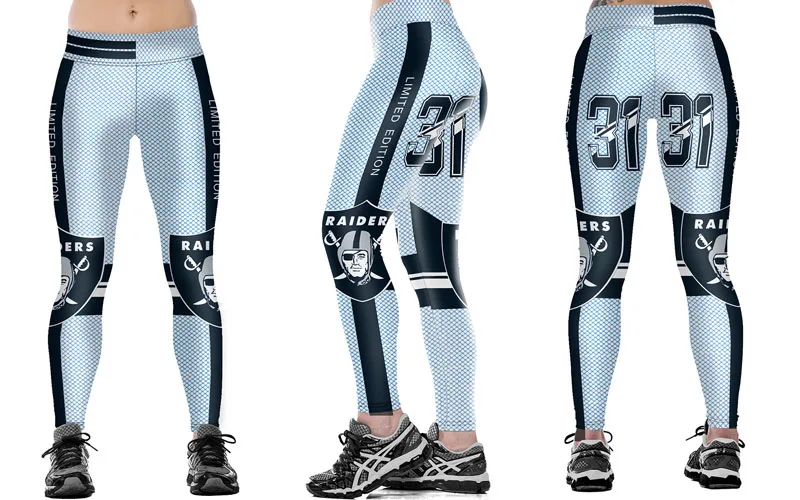30 стилей женские команды леггинсы плюс размер S-4XL матч Рейдер спортивные брюки с высокой талией, для фитнеса леггинсы с 3D принтом эластичные тонкие леггинсы