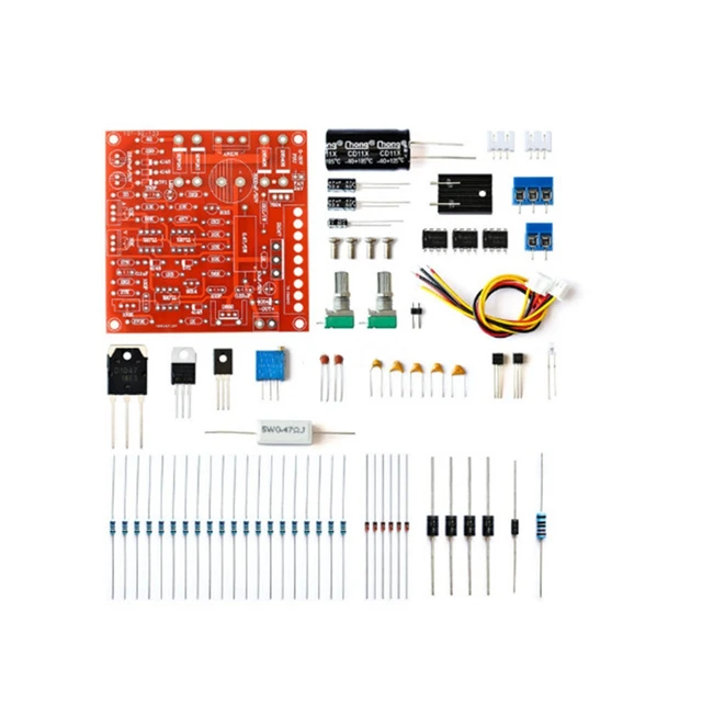 Alimentation régulée cc réglable avec écran LCD, Kit de bricolage