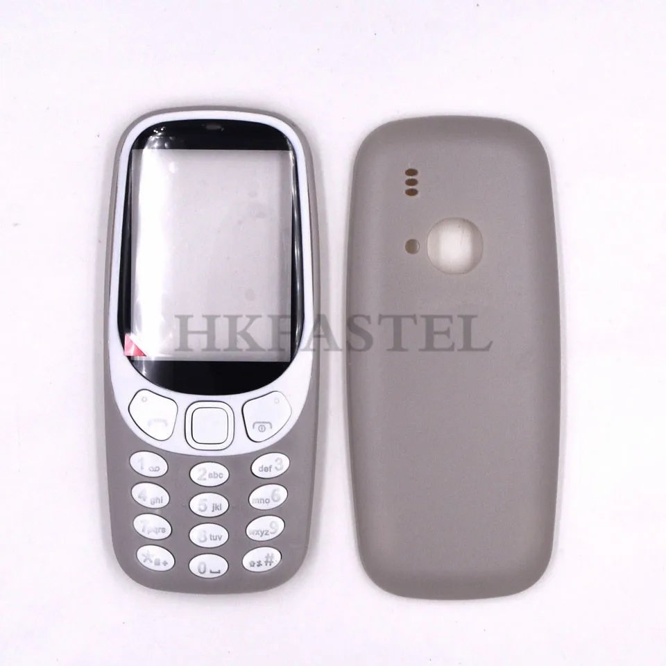 Grey Color HKFASTEL для Nokia 3310 двойная sim-карта высококачественный чехол для мобильного телефона с клавиатурой - Цвет: Grey Color