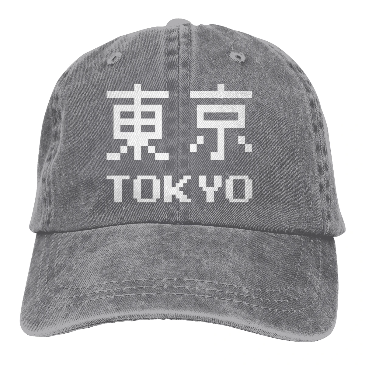 Токио 8 бит Casquette черного цвета в стиле унисекс для мужчин и женщин из джинсовой ткани Strapback Бейсбол Кепки регулируемые клюшки для гольфа шляпа для папы