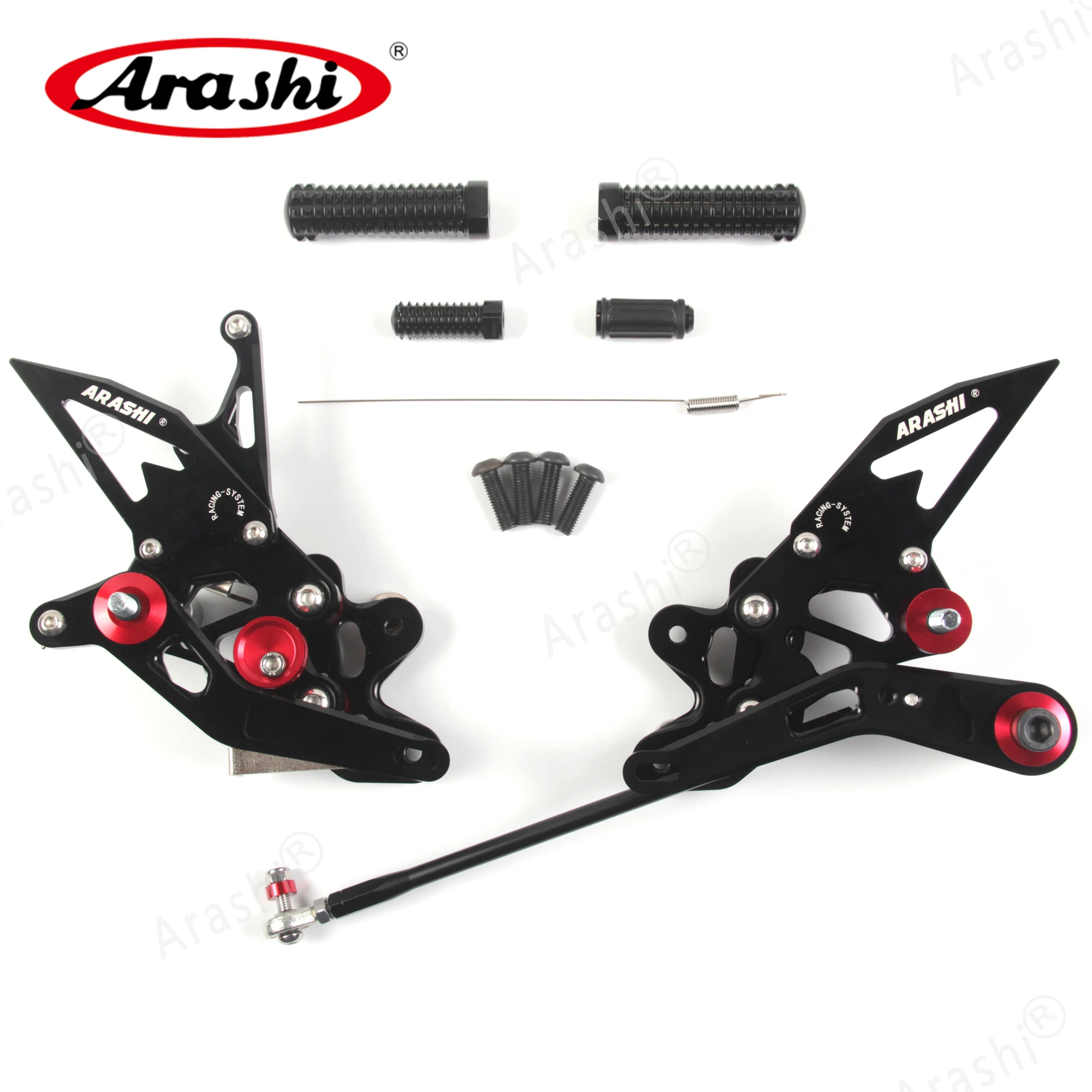 

Arashi Motorcycle Rider Adjustable Footrests For SUZUKI GSXR GSX-R 600 750 2006 - 2010 CNC Rearset Foot Pegs GSX R 600cc 750cc