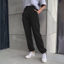 Autumn Winter Women's Casual Sport Pants Y2K High Waist Drawstring Loose Jogger Leggings Woman Fashion Streetwear Guard Pants