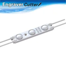 UL SMD 2835 Водонепроницаемый светодиодный модуль(3 светодиодный высокое Мощность чипы с оптическим объективом, белый светильник, 1,2 W, L60.6 x W12.4x H5.2mm