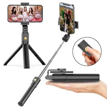 Селфи палка штатив подставка держатель Выдвижная с Bluetooth пульт дистанционного управления для Iphone XR 8 7 6 6S Plus samsung Xiaomi Huawei Android IOS