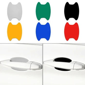 

4Pcs Reflective Car Door Handle Protective Film Resistant Stickers for Toyota avensis auris hilux Corolla Camry RAV4 car styling