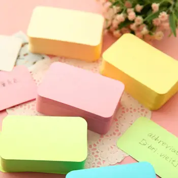 

100Pcs/lot Cute Black White Kraft Paper Memo Pad Note Cards Pads Message Stickers Gifts Colored Leave For Students Words Pl F4B4