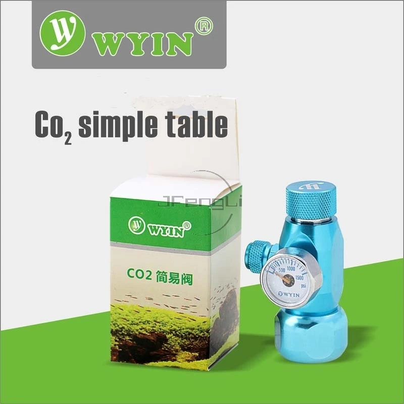 WYIN CO2 простой стол для танков растений регулятор для аквариума CO2 cylinder индикатор цифирблатный давления