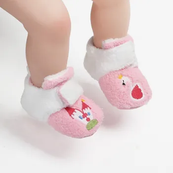 

Kids Boys Girls Slippers Cartoon Girls Home Shoes For Children Winter Boys Indoor Bedroom Slippers Warm Velvet Baby Boots