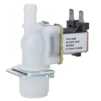 

Manual Flush Valve 3/4in Electric Solenoid Valve Inlet 1-Way Guide Plastic Connector for Home Using 220V Electric