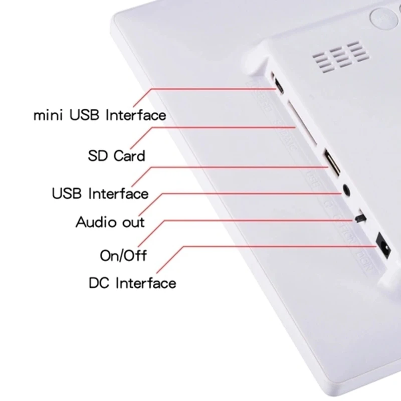 SJD-1203 12 Pollici Led Digital Photo Frame 1280X800 Hd Schermo Del Desktop di Visualizzazione Albu