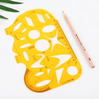 

Pro Math Learning Template Drawing Ruler Protractor Exam Student School Supply 090F