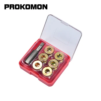 

7Pcs Oil Sump Pan Stripped Thread Repair Set Automotive Drain Tool M13 M15 M17 M20