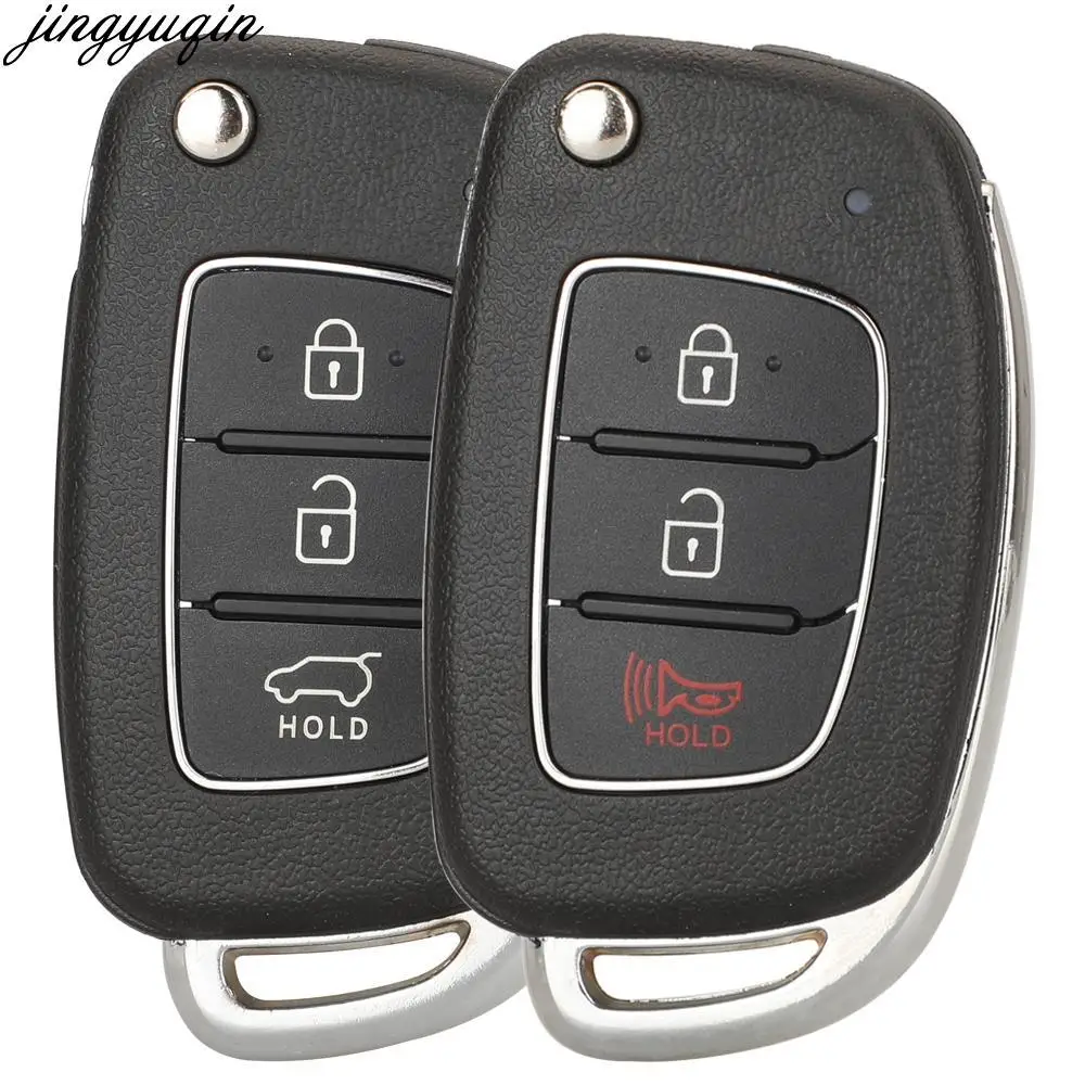 

Jingyuqin 5pcs Remote Car Key Case Shell For Hyundai Sonata i10 i20 ix25 Tucson Solaris Creta Elantra 2016-2019 New 2+1/3 Button