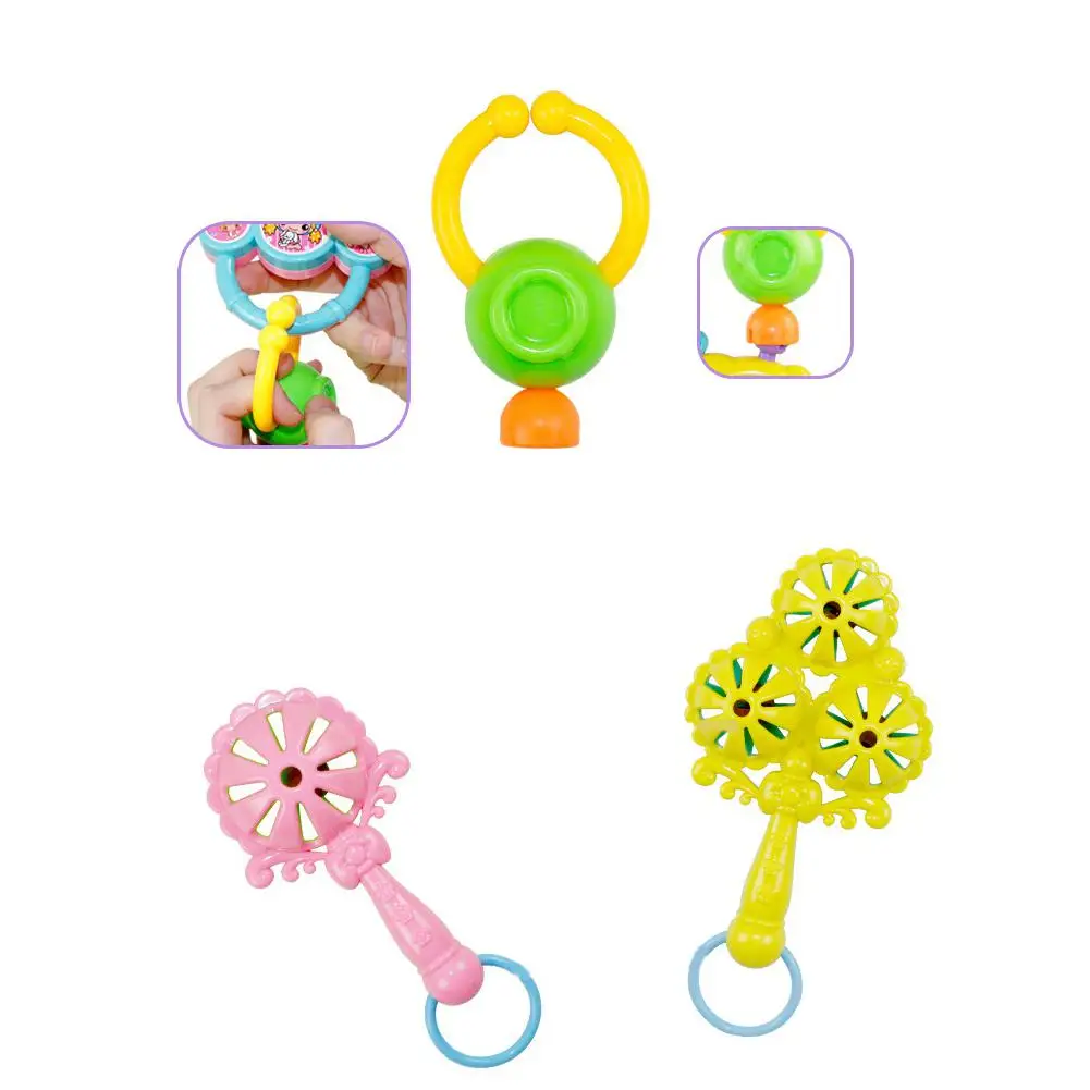 Kuulee Игрушки для малышей, Мультяшные погремушки для младенцев, погремушки для новорожденных, игрушки для рук, подарки для детей